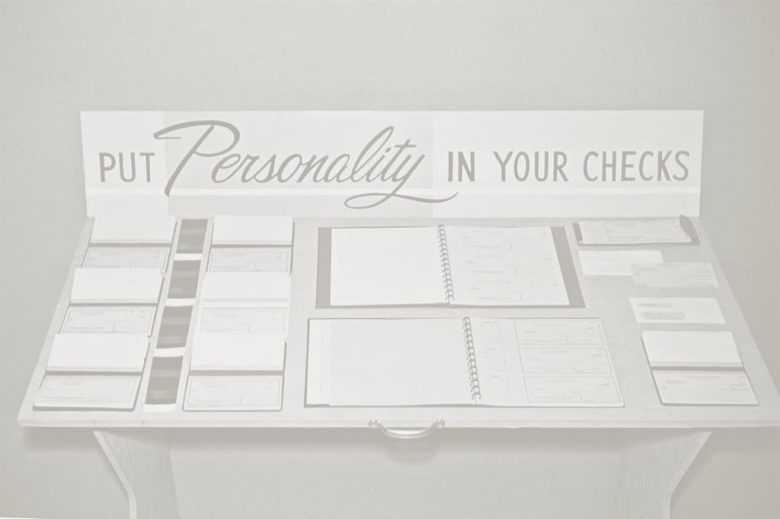 personality in checks display 1980s